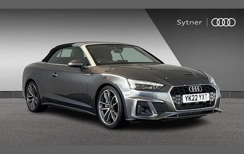Grey Used 2022 Audi A5 Cabriolet S-Line Cabriolet | £26,750 (Fair price) - Image 1/4