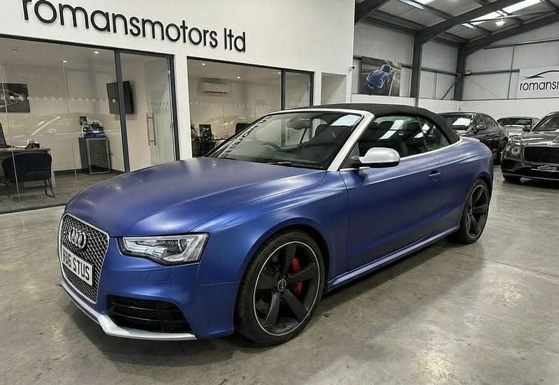 Used Audi RS5 Advanced 450 HP (330 kW) 2015 Blue Cabriolet