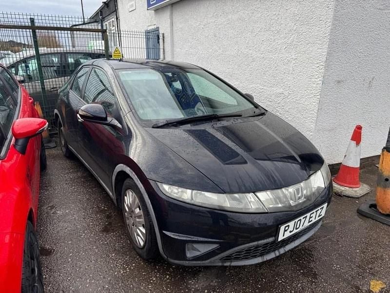 Black Used 2007 Honda Civic SE Hatchback | £995 (Good price) - Image 1/4