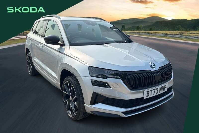 Silver Used 2023 Skoda Karoq SportLine SUV | £25,999 (Fair price) - Image 1/4