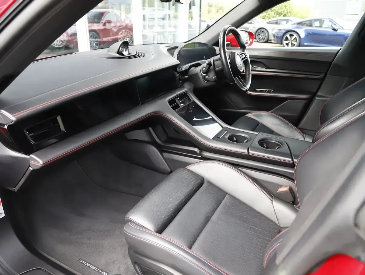 Used Porsche Taycan Performance Package 350 kW (476 HP) 2022 Red Sedan