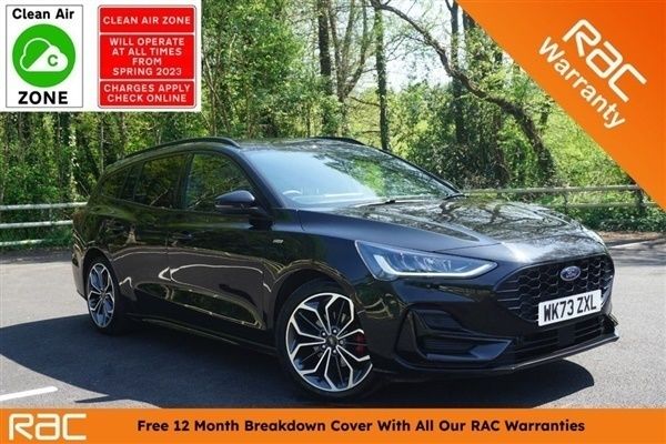 Black Used 2023 Ford Focus ST-Line X Estate | £17,590 (Fair price) - Image 1/1