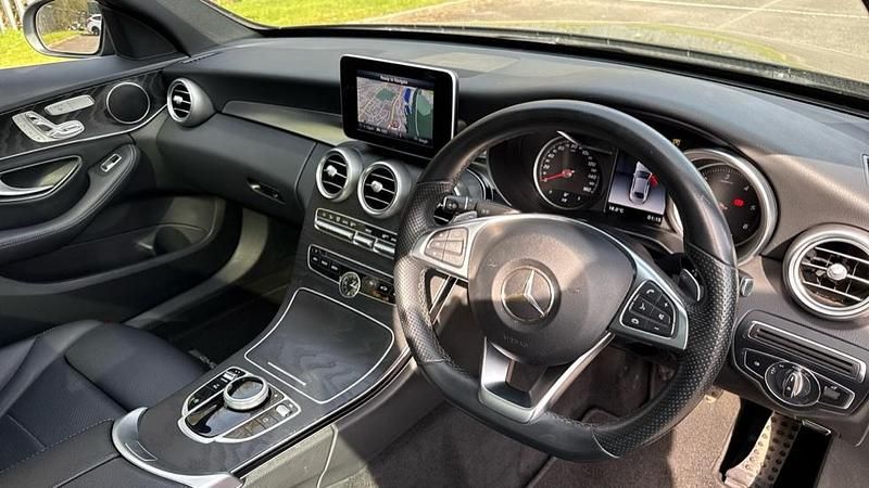 Used Mercedes C200 AMG line 136 HP (100 kW) 2018 Black