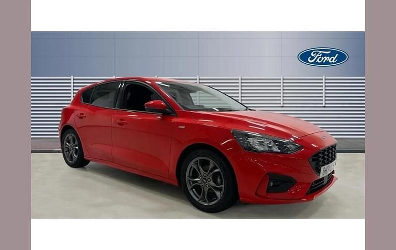 Red Used 2022 Ford Focus ST-Line Hatchback | £14,168 (Good price) - Image 1/4