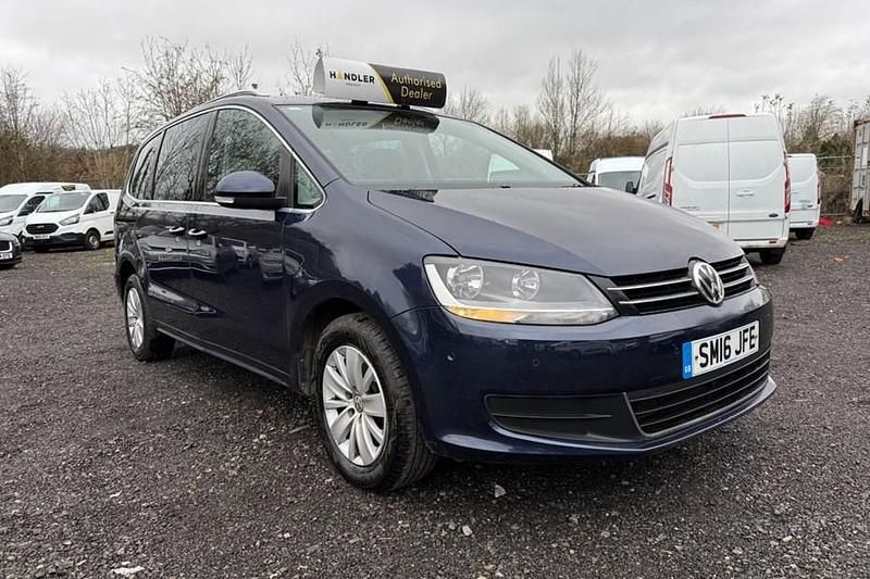 Used VW Sharan SE 150 HP (110 kW) 2016 Blue MPV