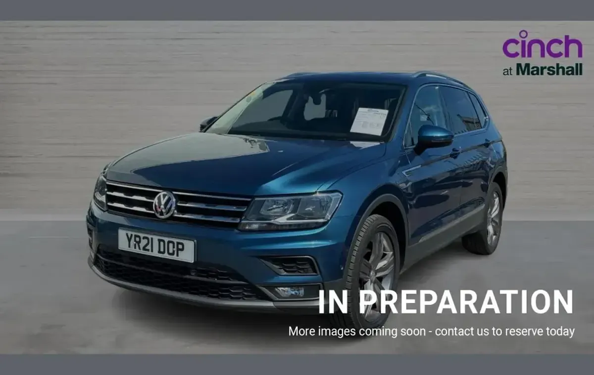 Used VW Tiguan Allspace Match 150 HP (110 kW) 2021 Blue SUV