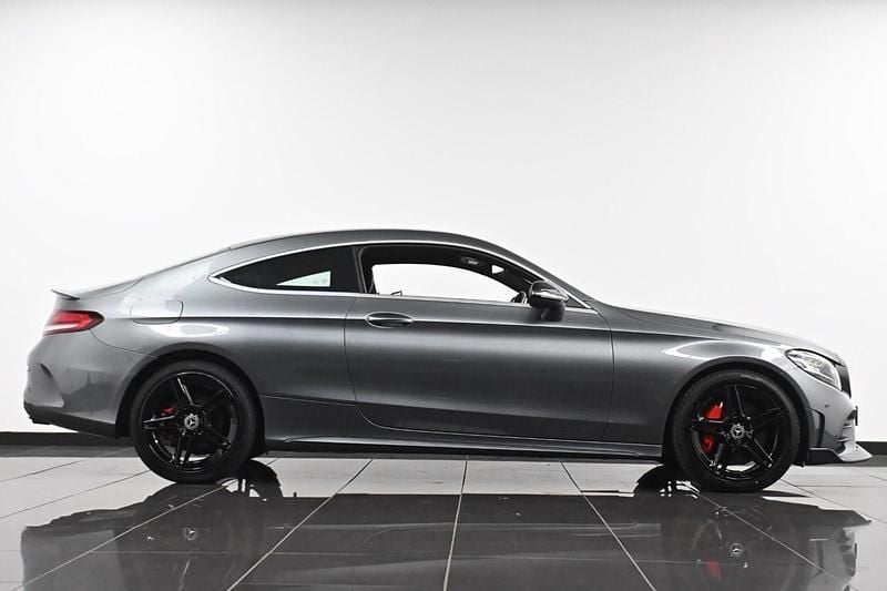 Used Mercedes C300 AMG line 258 HP (189 kW) 2019 Grey Coupe