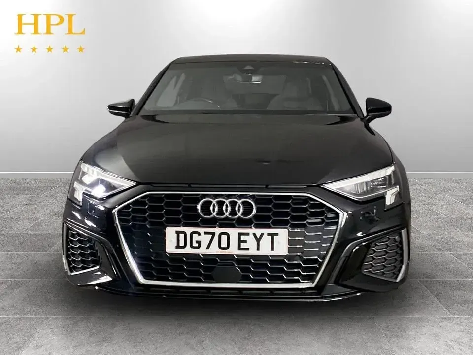 Used Audi A3 S-Line 150 HP (110 kW) 2020 Black Sedan