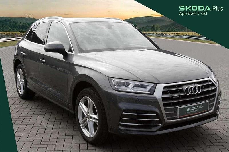 Grey Used 2018 Audi Q5 S-Line SUV | £18,990 (Fair price) - Image 1/4