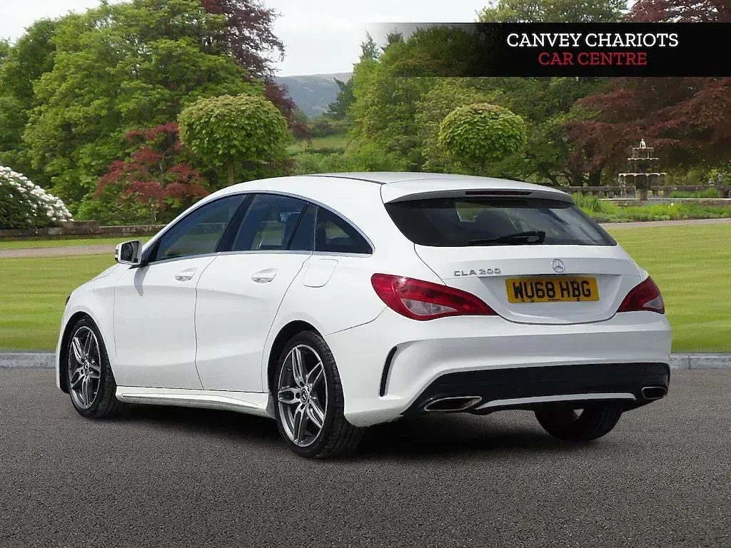 Used Mercedes CLA200 AMG line 154 HP (113 kW) 2018 White Coupe