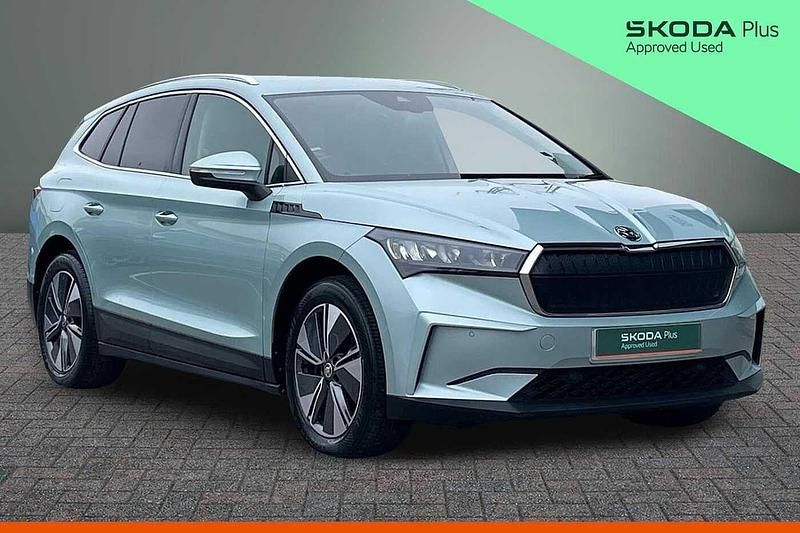 Used Skoda Enyaq iV SportLine 150 kW (204 HP) 2023 Arctic silver metallic SUV