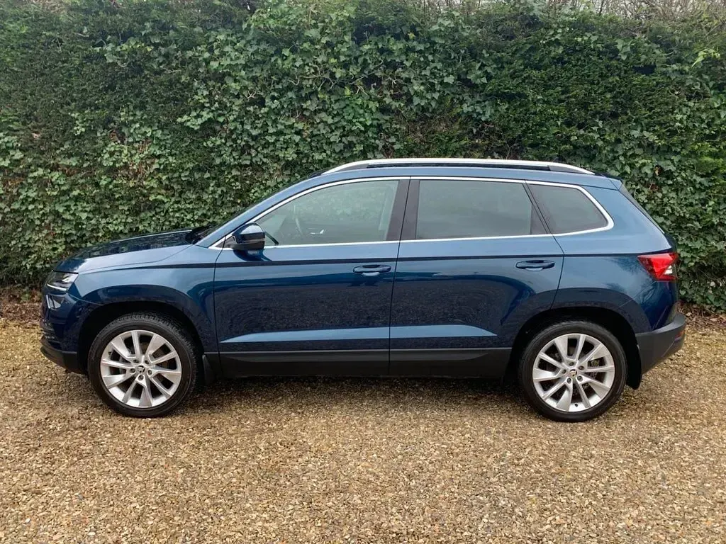Used Skoda Karoq SE L 109 HP (80 kW) 2021 Blue SUV