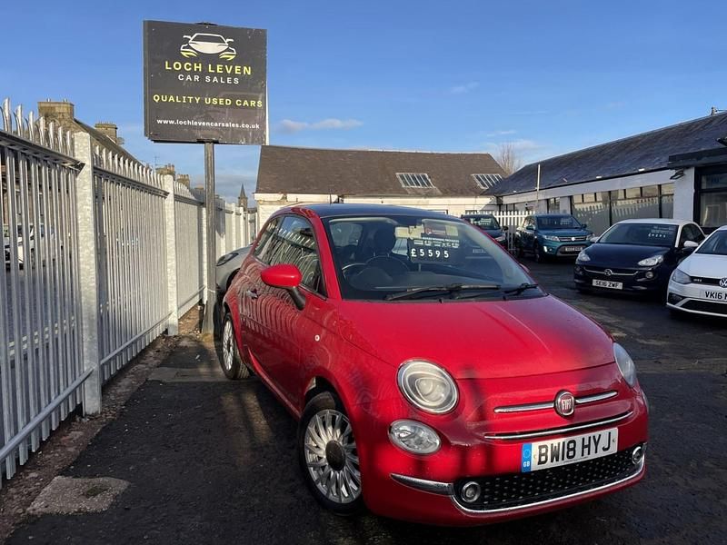 Used Fiat 500 Lounge 69 HP (50 kW) 2018 Red Hatchback
