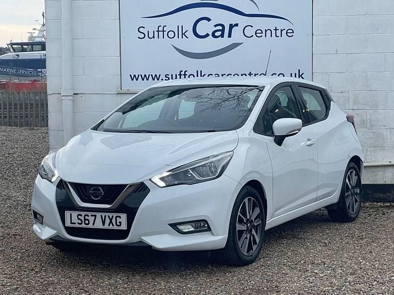 White Used 2017 Nissan Micra Acenta Hatchback | £7,295 (Fair price) - Image 1/3