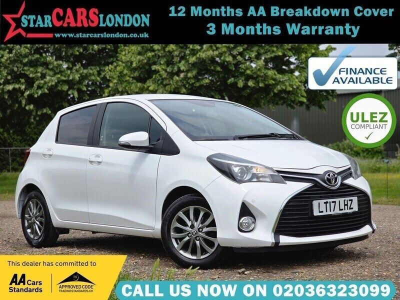 White Used 2017 Toyota Yaris Multidrive S Hatchback | £8,800 (Fair price) - Image 1/3