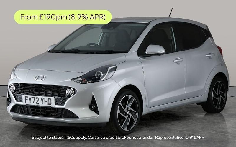 Silver Used 2022 Hyundai i10 Premium Hatchback | £13,082 (Fair price) - Image 1/2