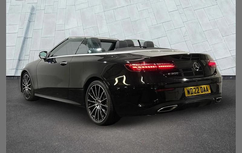 Used Mercedes E300 AMG line 254 HP (186 kW) 2022 Black Cabriolet