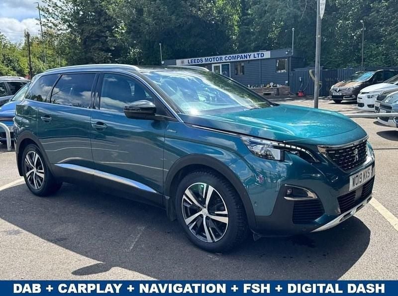 Green Used 2019 Peugeot 5008 GT-line MPV | £14,995 (Fair price) - Image 1/4