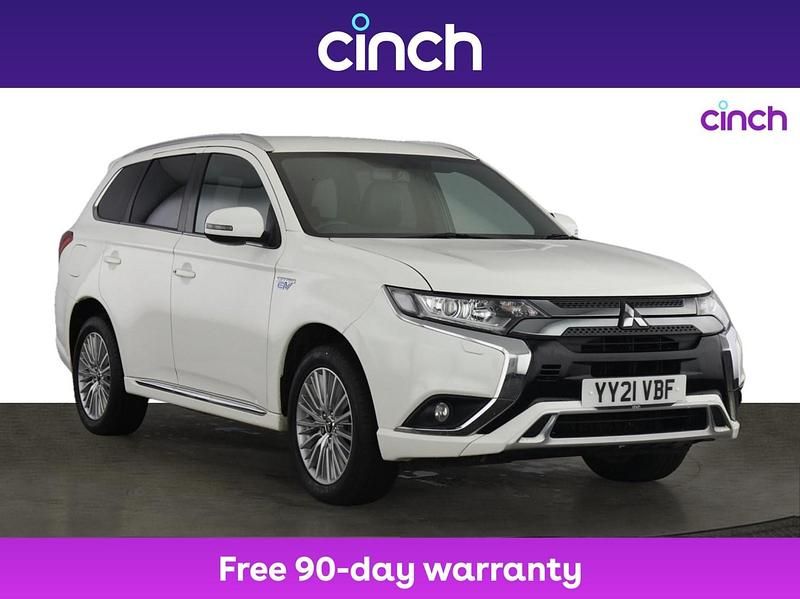 White Used 2021 Mitsubishi Outlander P-HEV Estate | £15,599 (Fair price) - Image 1/3