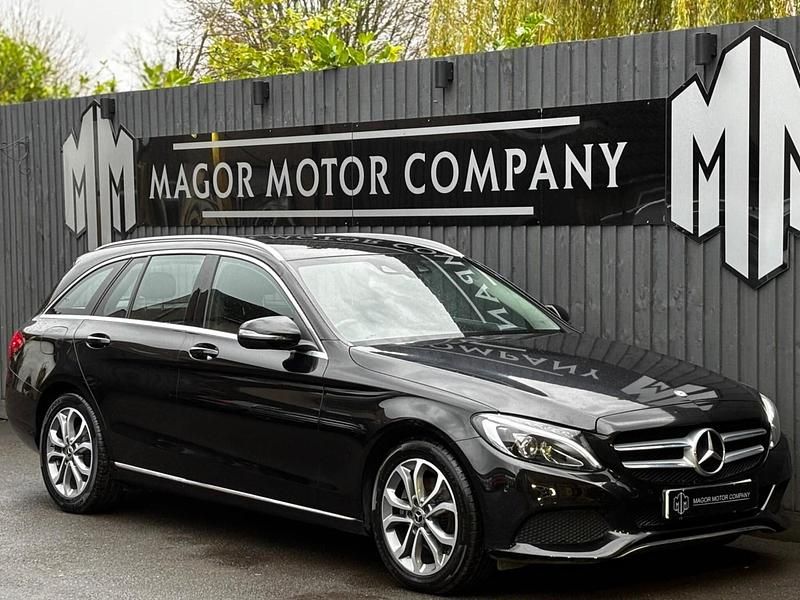Black Used 2017 Mercedes C220 Estate | £12,995 (Good price) - Image 1/3