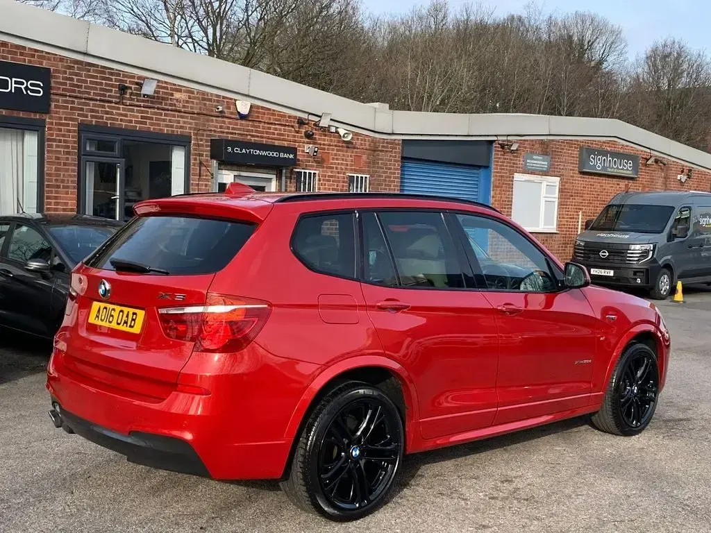 Used BMW X3 M Sport 258 HP (189 kW) 2016 Red SUV