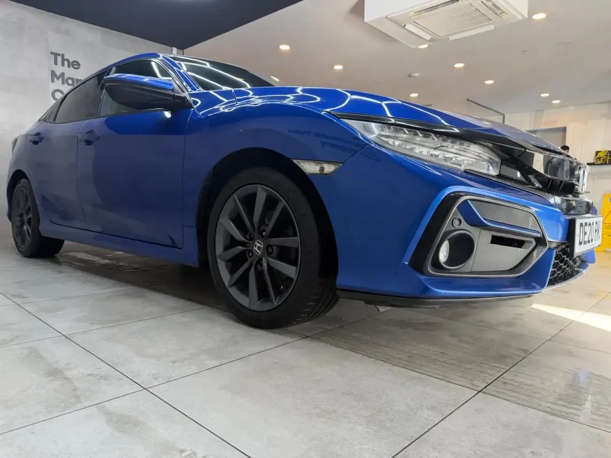 Begagnad Honda Civic SR 126 HK (92 kW) 2020 Blå Halvkombi