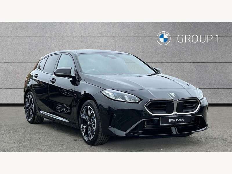 Black sapphire metallic paint Used 2025 BMW M135 Comfort Edition Hatchback | £38,993 - Image 1/4