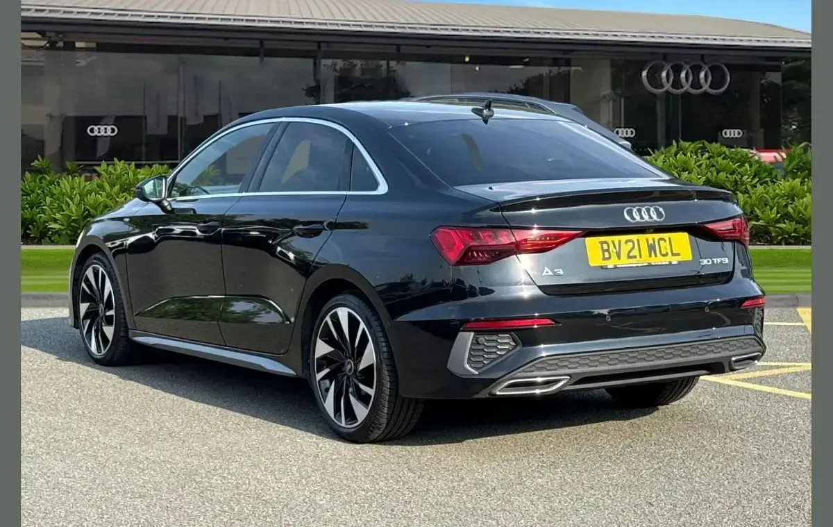Used Audi A3 S-Line 110 HP (80 kW) 2021 Black Sedan