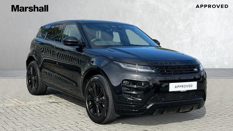Metallic santorini black Used 2025 Land Rover Range Rover evoque SE Dynamic Hatchback | £42,022 - Image 1/4