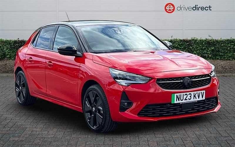 Premium paint record red Used 2023 Vauxhall Corsa-e Edition Hatchback | £12,990 (Fair price) - Image 1/4