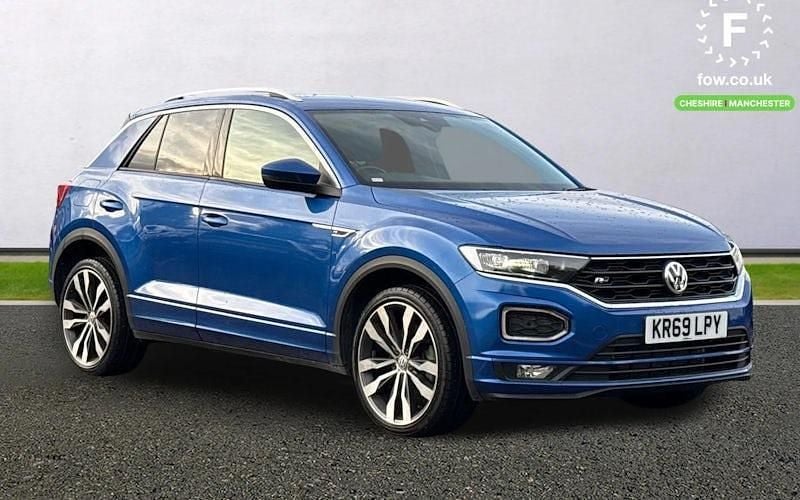Blue Used 2019 VW T-Roc R-line SUV | £19,599 (Good price) - Image 1/4