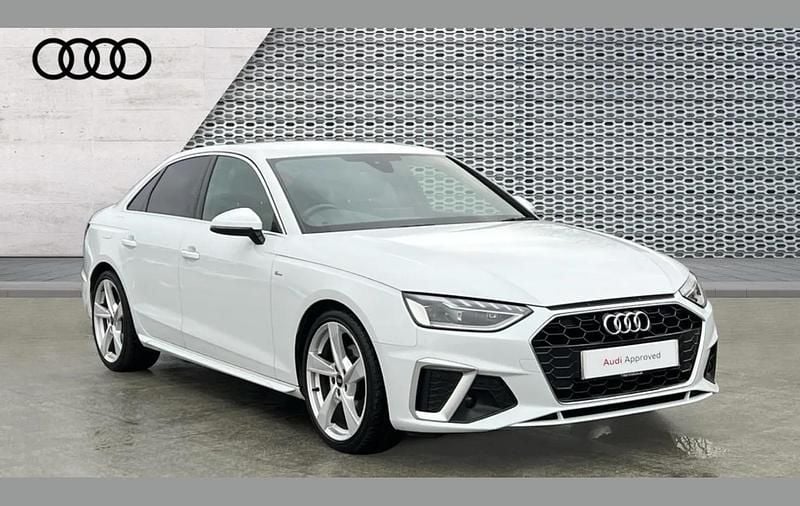 White Used 2022 Audi A4 S-Line Sedan | £21,628 (Good price) - Image 1/4