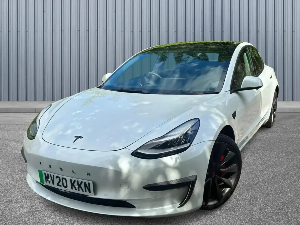 Used Tesla Model 3 Performance 461 kW (627 HP) 2020 White Sedan