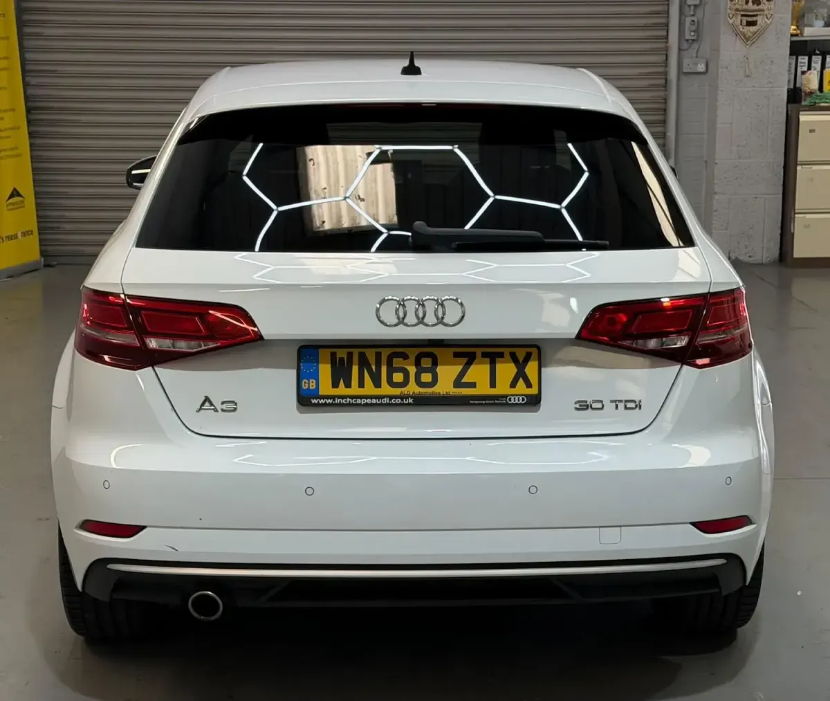 Used Audi A3 Sport 116 HP (85 kW) 2018 White Sedan