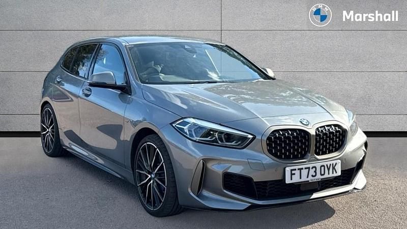 Skyscraper grey metallic Used 2024 BMW M135 Comfort Edition Hatchback | £29,791 (Fair price) - Image 1/4