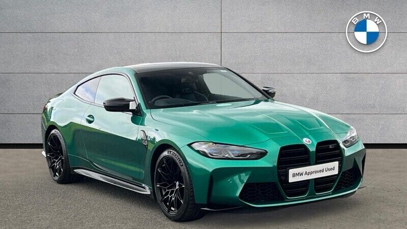 Green Used 2022 BMW M4 Competition Edition Coupe | £51,995 (Good price) - Image 1/4