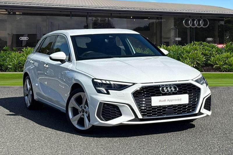 White Used 2023 Audi A3 S-Line Hatchback | £23,340 (Fair price) - Image 1/4