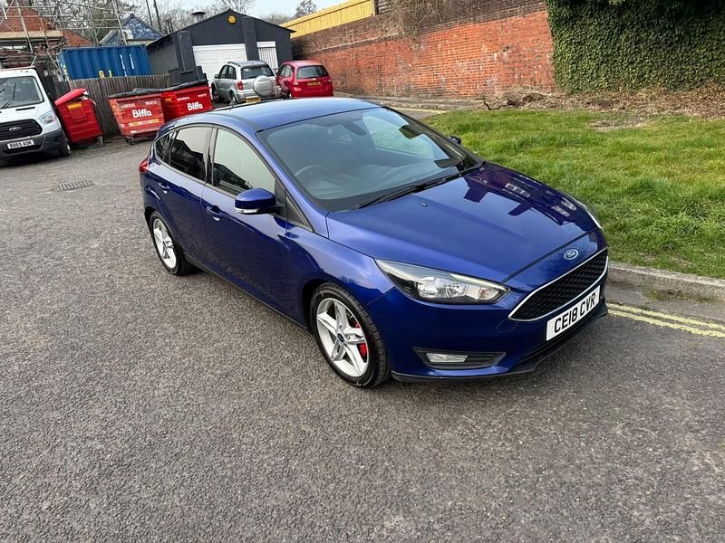 Blue Used 2018 Ford Focus ST-Line X Hatchback | £7,495 (Super price) - Image 1/4