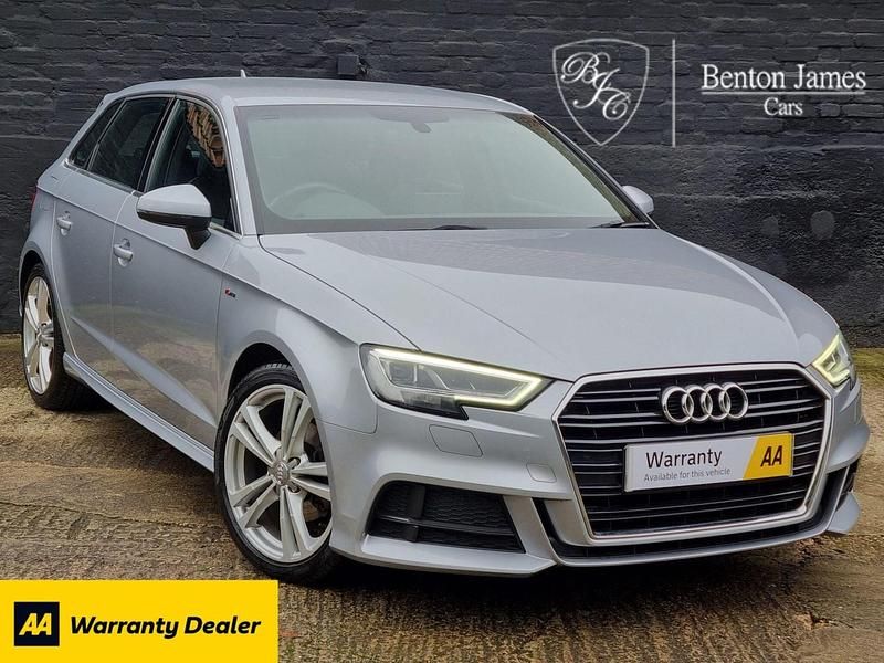 Silver Used 2018 Audi A3 Sportback S-Line Hatchback | £15,950 (Fair price) - Image 1/4