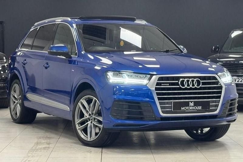 Used Audi Q7 S-Line 272 HP (200 kW) 2017 Blue SUV