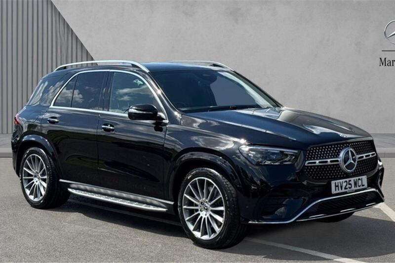 Obsidian black metallic Used 2025 Mercedes GLE300 AMG Line Premium SUV | £65,890 - Image 1/4