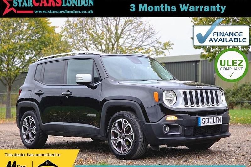 Black Used 2017 Jeep Renegade Limited SUV | £10,000 (Fair price) - Image 1/1