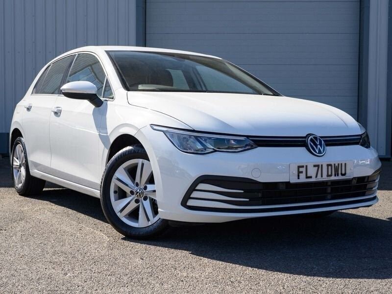 White Used 2021 VW Golf VIII S Hatchback | £17,450 (Fair price) - Image 1/4