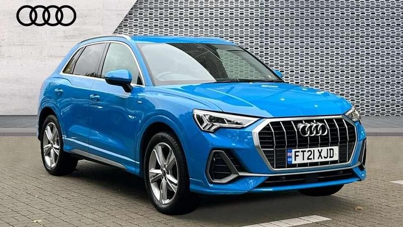 Blue Used 2021 Audi Q3 S-Line SUV | £24,991 (Good price) - Image 1/4