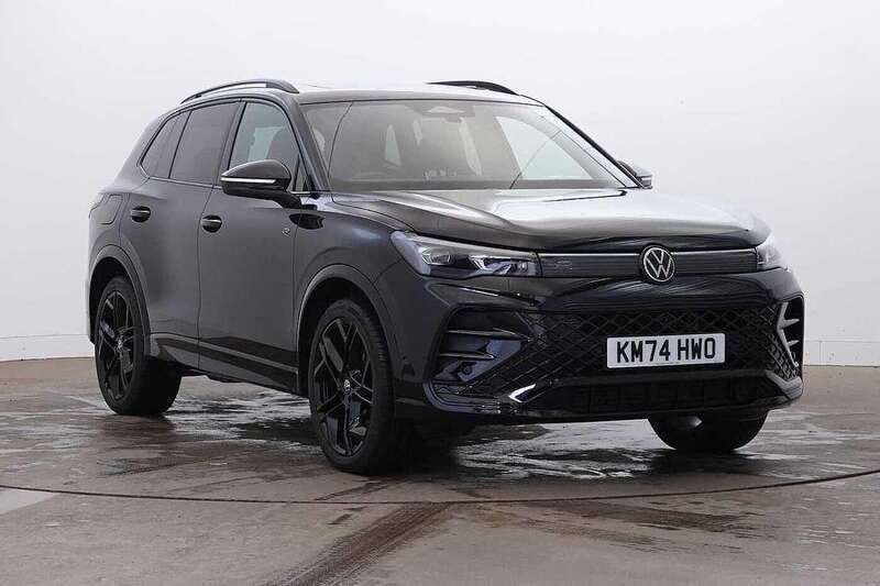 Black Used 2024 VW Tiguan R-line SUV | £33,490 - Image 1/4