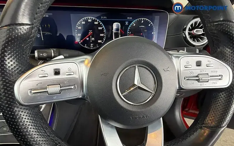 Used Mercedes E220 AMG line 194 HP (142 kW) 2020 Red Cabriolet