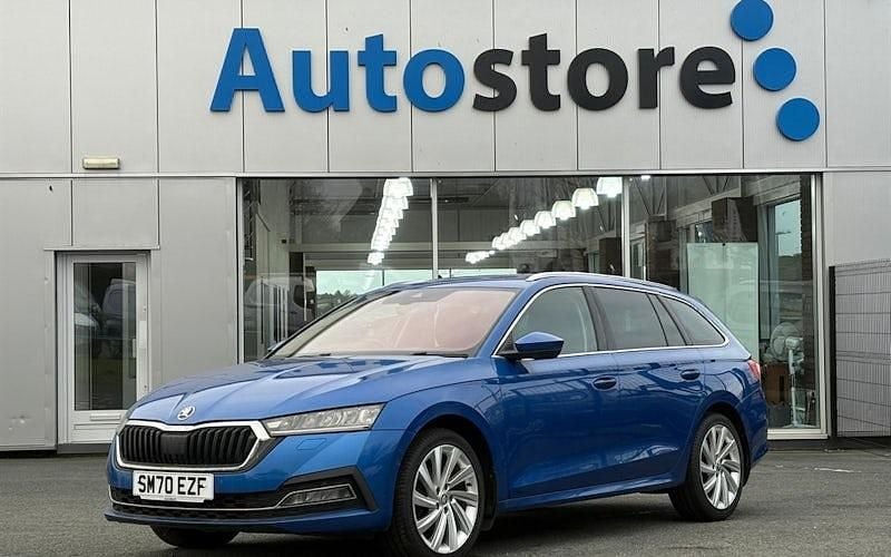 Used Skoda Octavia SE L First Edition 150 HP (110 kW) 2020 Blue Estate
