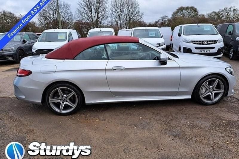 Used Mercedes C250 AMG Line Premium Plus 2017 Silver Cabriolet
