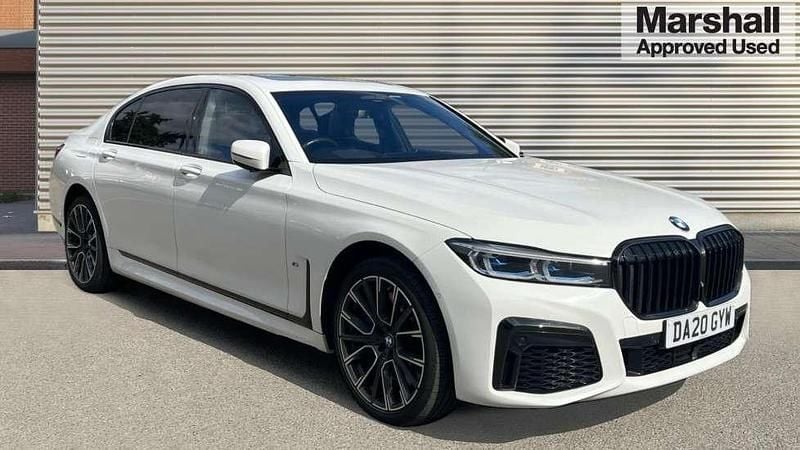White Used 2020 BMW 740L M Sport Sedan | £36,720 (Expensive) - Image 1/4