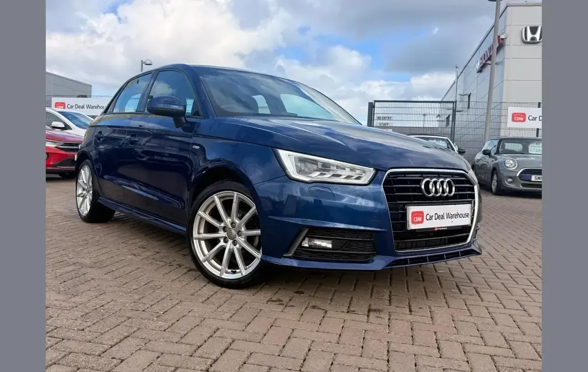 Used Audi A1 S-Line 123 HP (90 kW) 2018 Blue Hatchback